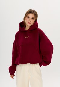 MIRONS Felpa con cappuccio - bordeaux