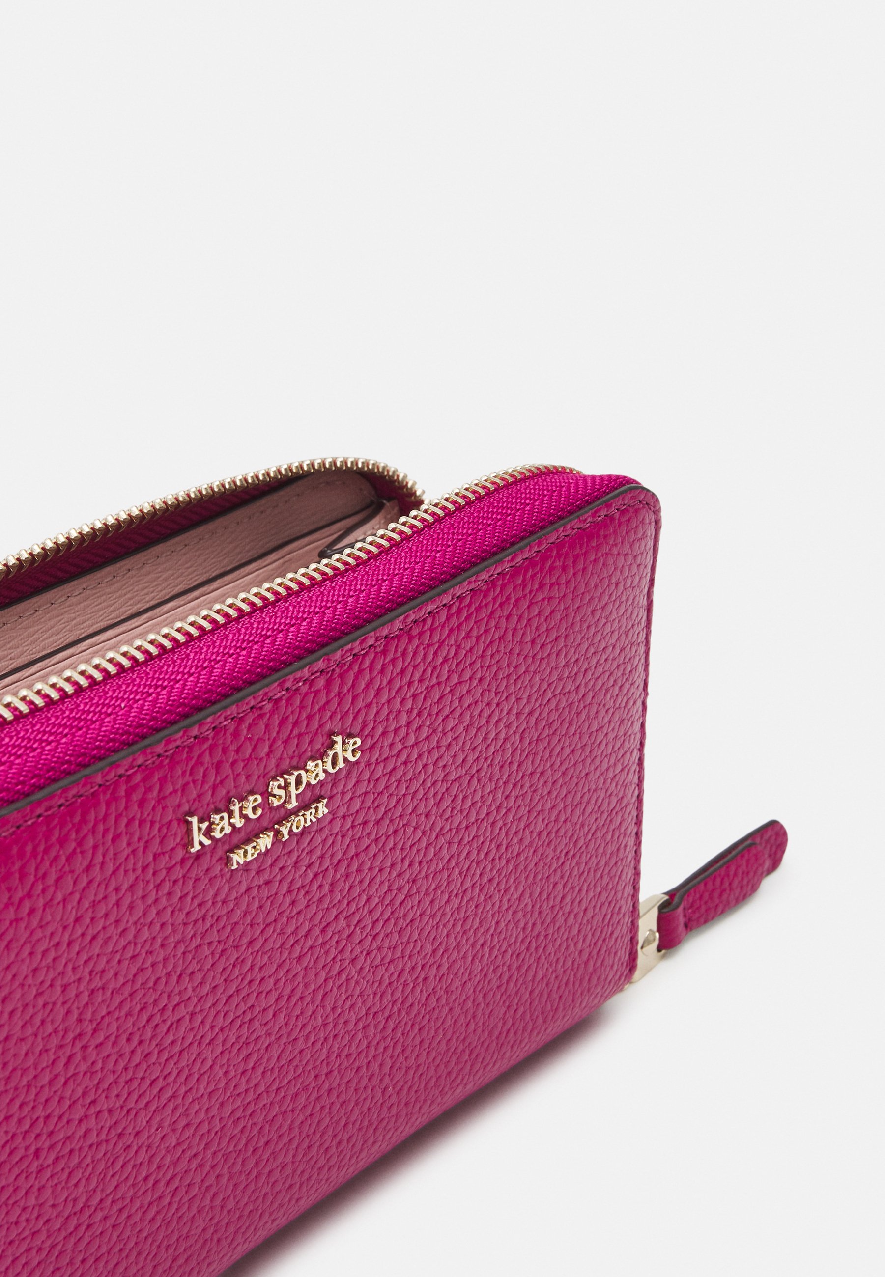 kate spade pink zip around wallet