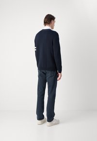 GANT VARSITY CARDIGAN - Cardigan - evening blue