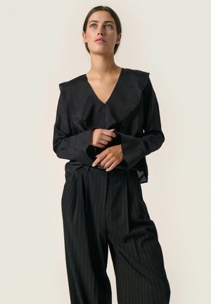 Soaked in Luxury KAROLINA FRILL - Blouse - black