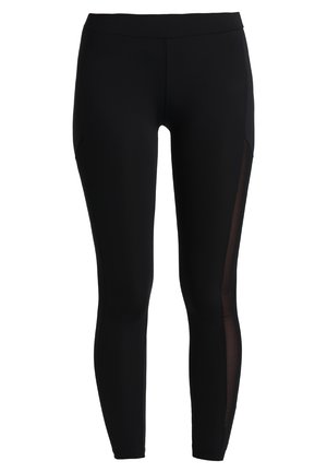 LADIES TECH STRIPE - Legingi — bikses - black