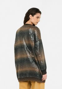 LIU JO LONGLINE WITH SEQUINS - Strickjacke - s