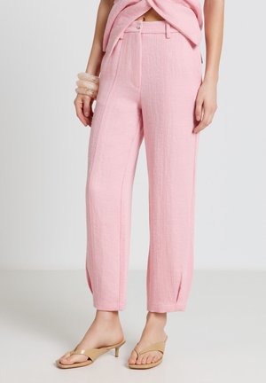 Calliope, PANTALONE LUNGO TINTA UNITA - Pantaloni - rosa confetto