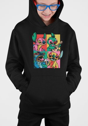 Disney LILO & STITCH GRUNGE STITCH - Kapuzenpullover - black