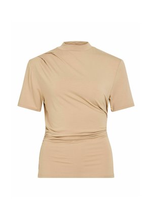 VILA, SHORT SLEEVED TOP VIPINNA HIGH NECK - T-shirt basique - nomad1