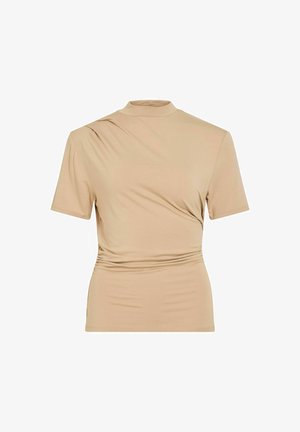 VILA, SHORT SLEEVED TOP VIPINNA HIGH NECK - T-shirt basique - nomad1
