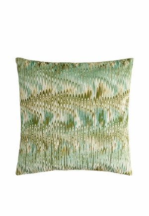 Next 50 X 50CM FIT - MIRAGE ABSTRACT CUT VELVET CUSHION UNISEX - Koristetyyny - green