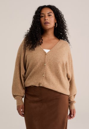 WE Fashion, WE FASHION CURVE - Gilet - light brown