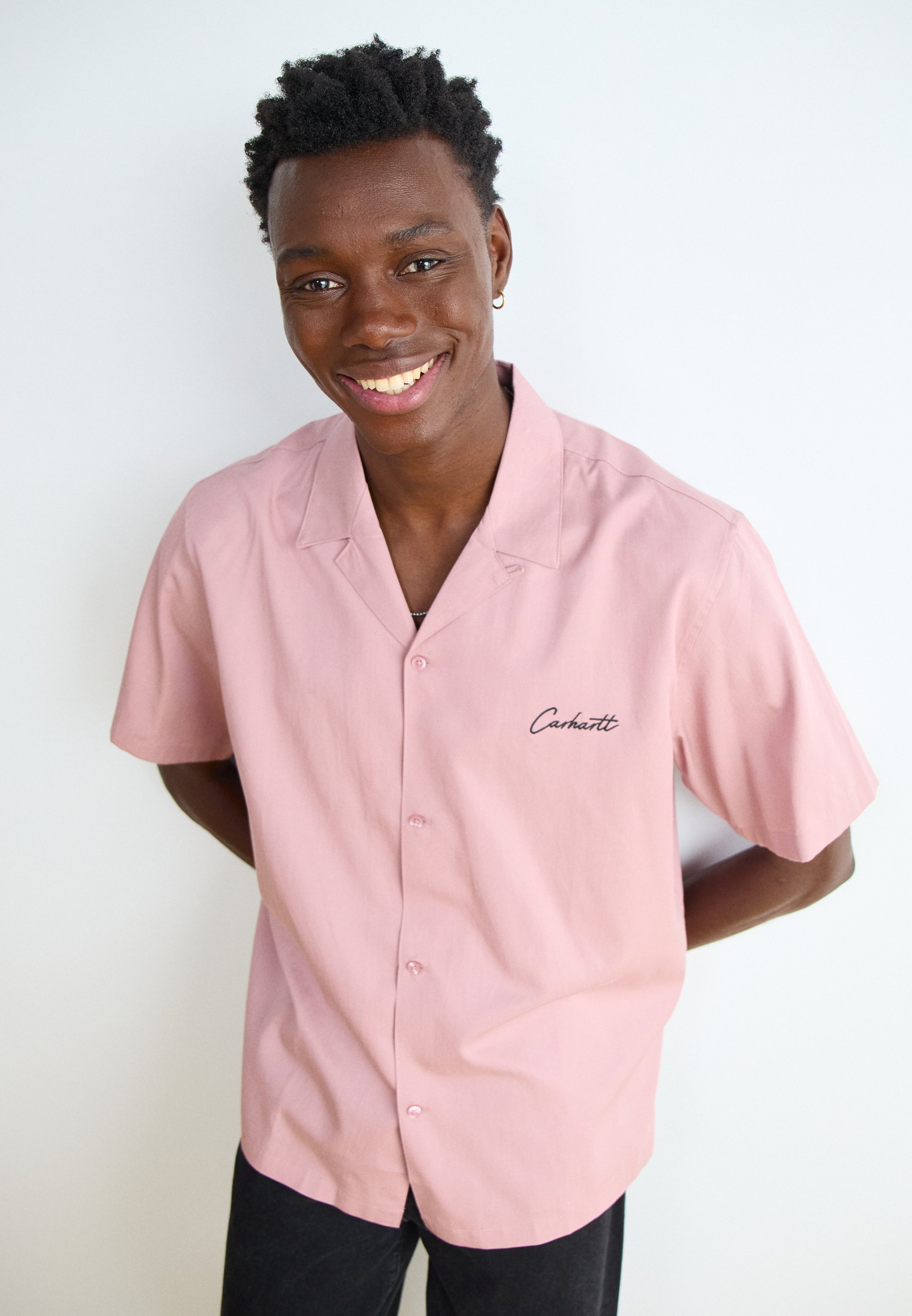 大人気★CARHARTT★S/S DELRAY SHIRT シャツ(GLASSY PINK/追跡O) Carhartt WIP S/Sシャツ 