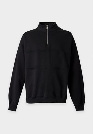Han Kjøbenhavn, HALF ZIP CREWNECK UNISEX - Sweatshirt - black