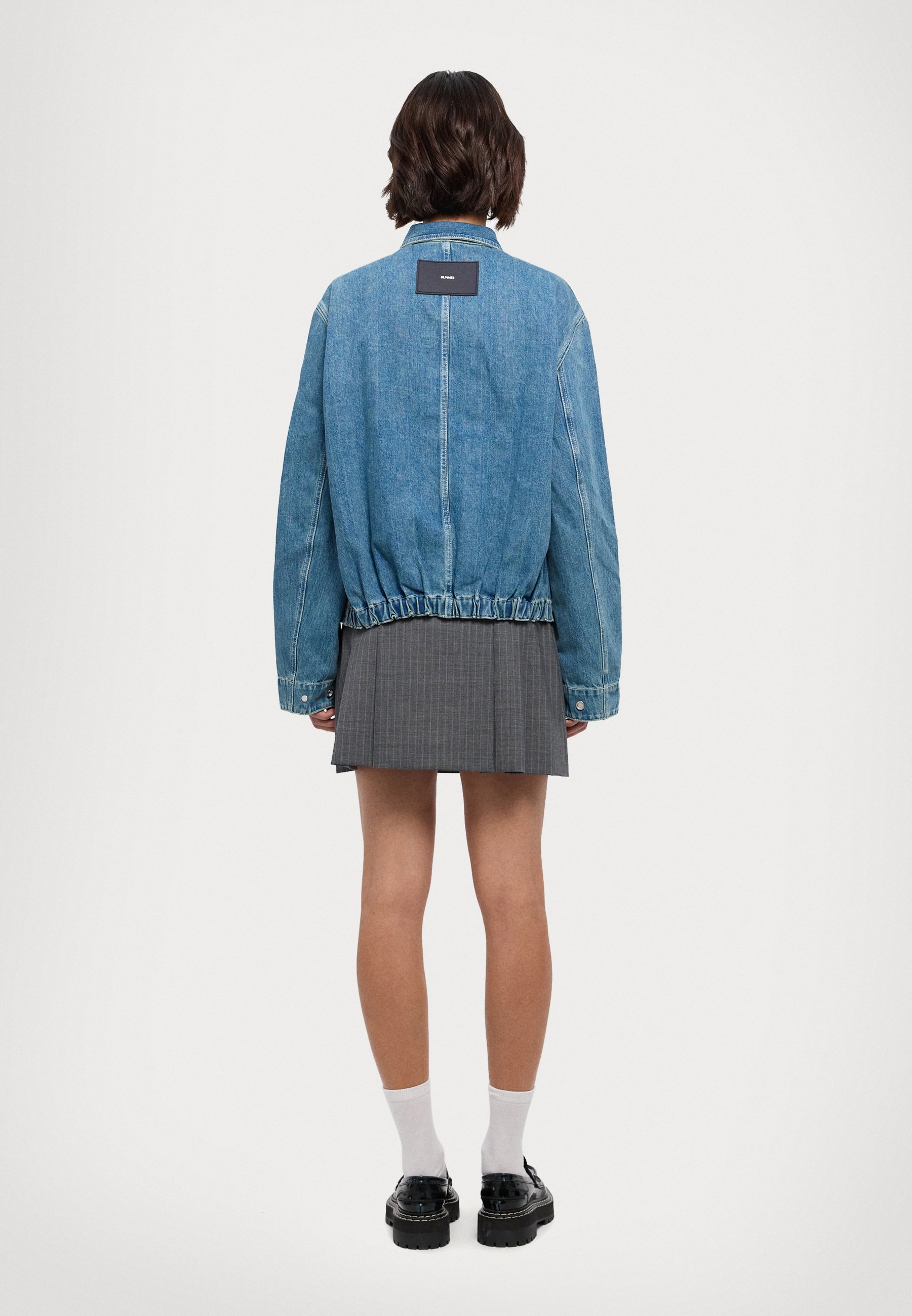 Sunnei Bomber Jacket - light washed denim/blue - Zalando.co.uk