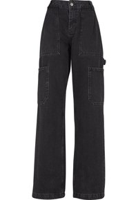 TALI WORKER BAGGY - Relaxed fit -farkut - washed black