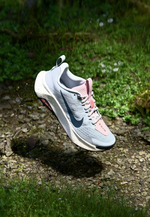 Nike Performance REACTX WILDHORSE 10 - Trail running shoes - pure platinum/armory navy/football grey/pink foam/cinnamon/magic ember