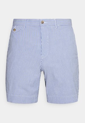 8-INCH STRETCH STRAIGHT SEERSUCKER SHORT - Short - blue