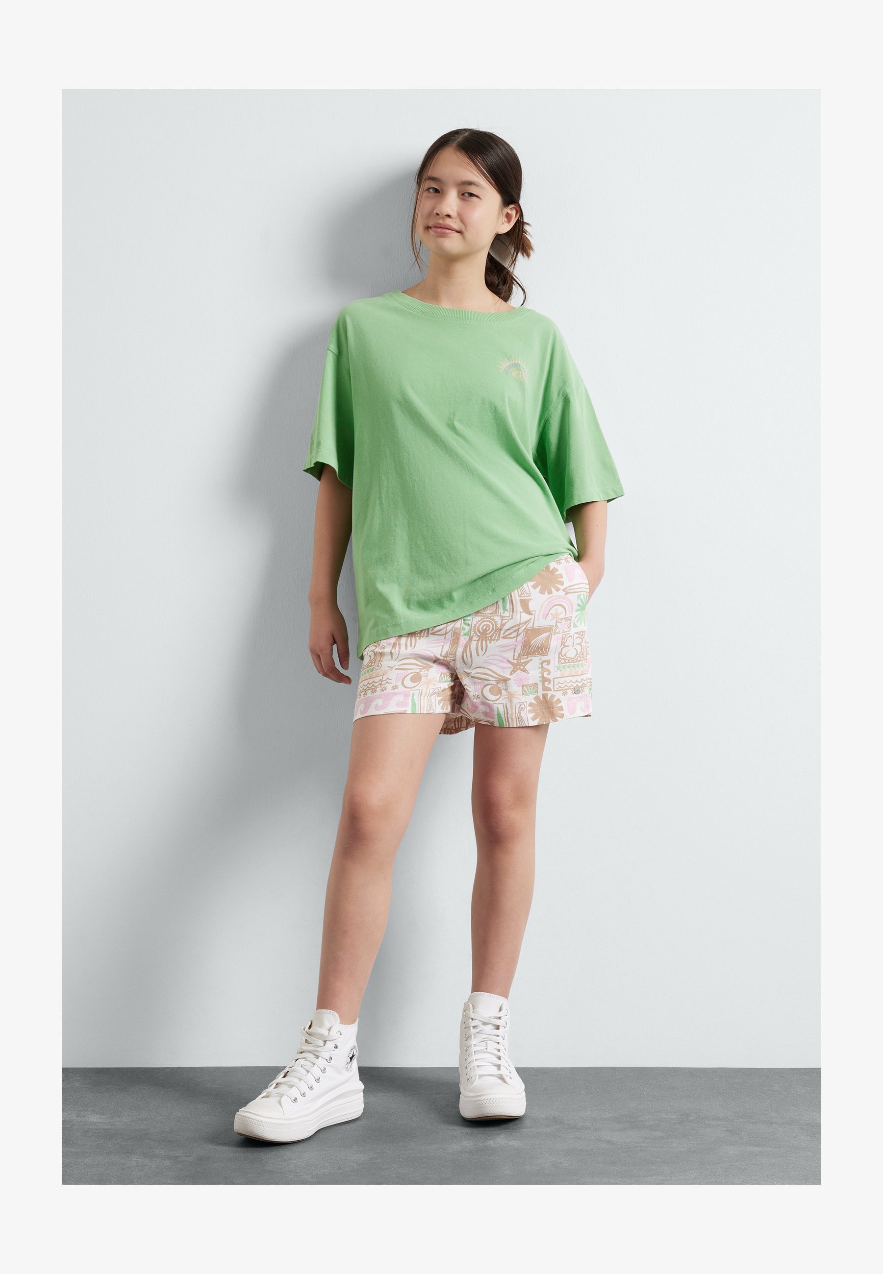 Roxy Blue Ocean Floor - Pantaloncini Per Bambine E Ragazze, Shorts Estivi Non In Denim
