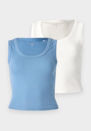 ONLY ONLEASY 2 PACK - Top - coronet blue/cloud dancer