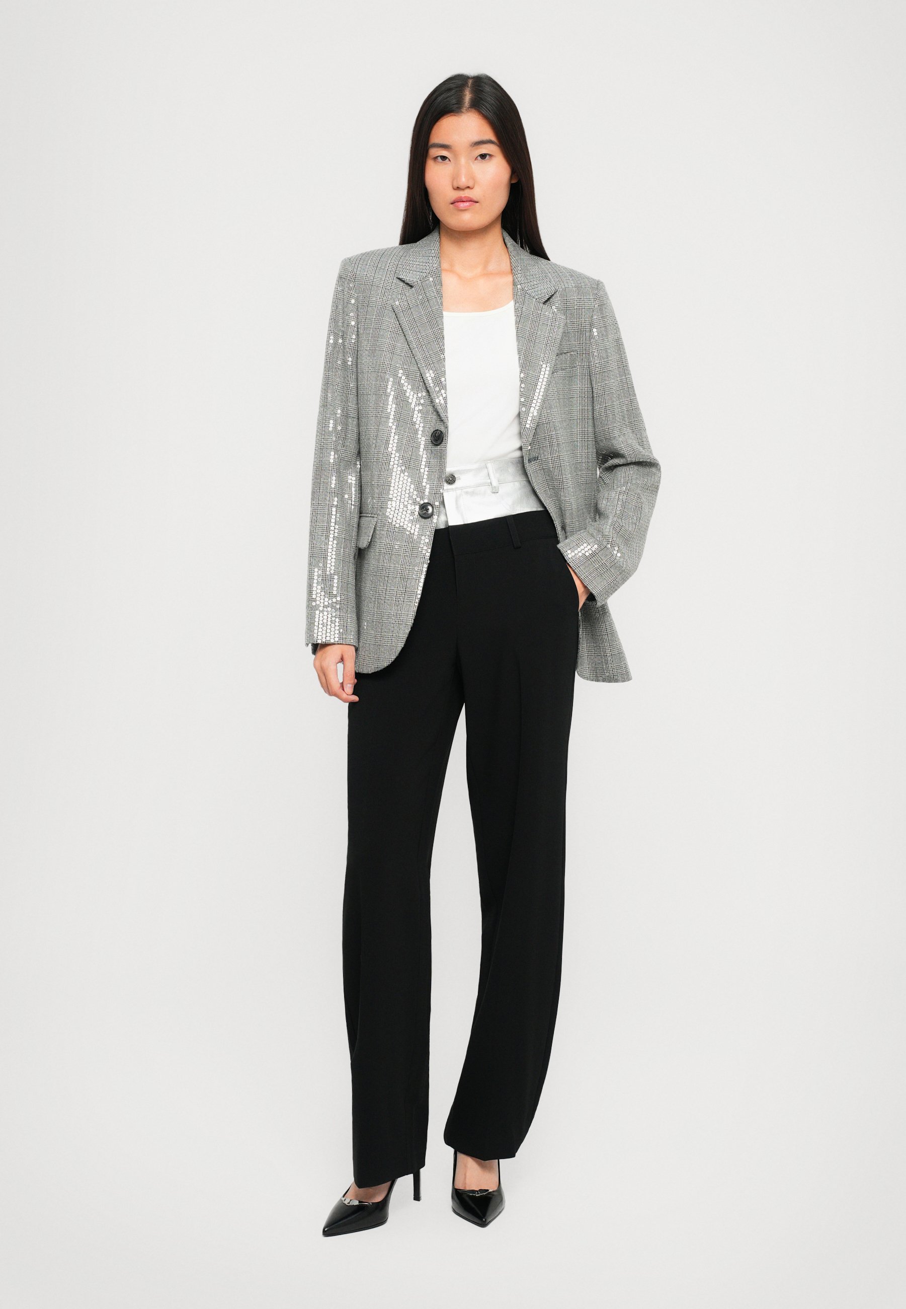 Zadig & Voltaire VANILLE CAR - Blazer - black/multi-coloured