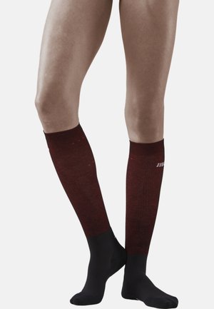 INFRARED RECOVERY SOCKS WOMEN - MADE IN GERMANY - Kniekousen - black red