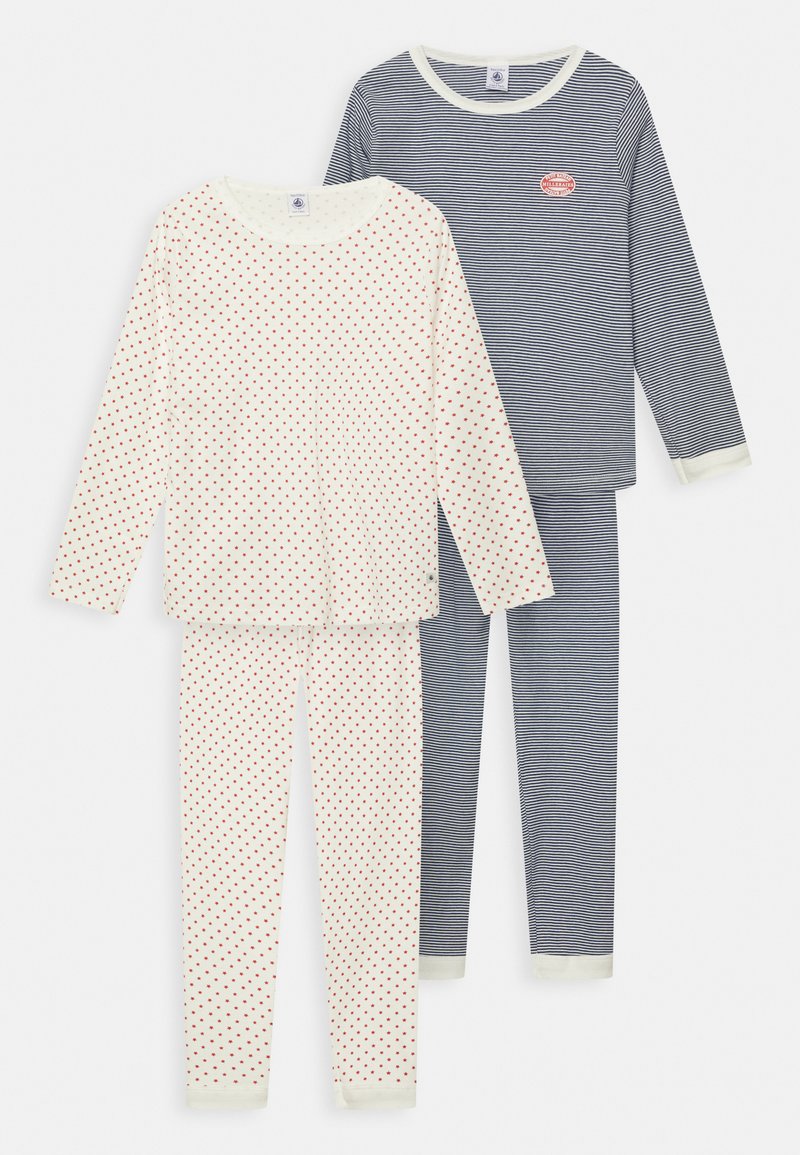 Petit Bateau PYJAMAS VARIAN UNISEX 2PACK SET Pyjama white/wit