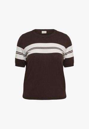 Kaffe Curve, - T-shirt z nadrukiem