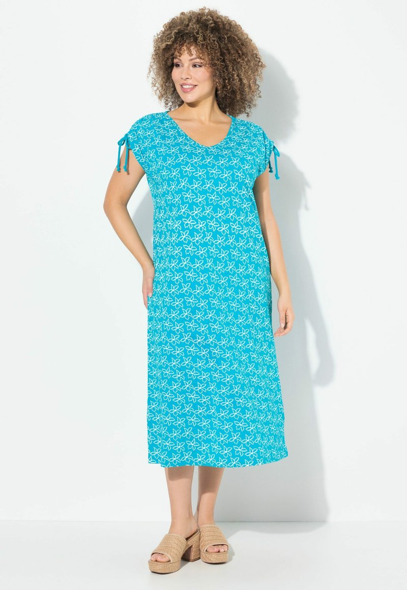 Ulla Popken - Jurk - blue turquoise, Vergroten