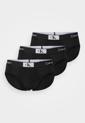Calvin Klein Underwear HIP BRIEF 3 PACK - Slip - black