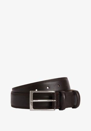 SADDLE-STITCHED TUMBLED - Riem - dark brown