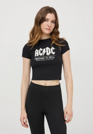 Terranova AC DC - T-shirt con stampa - nero