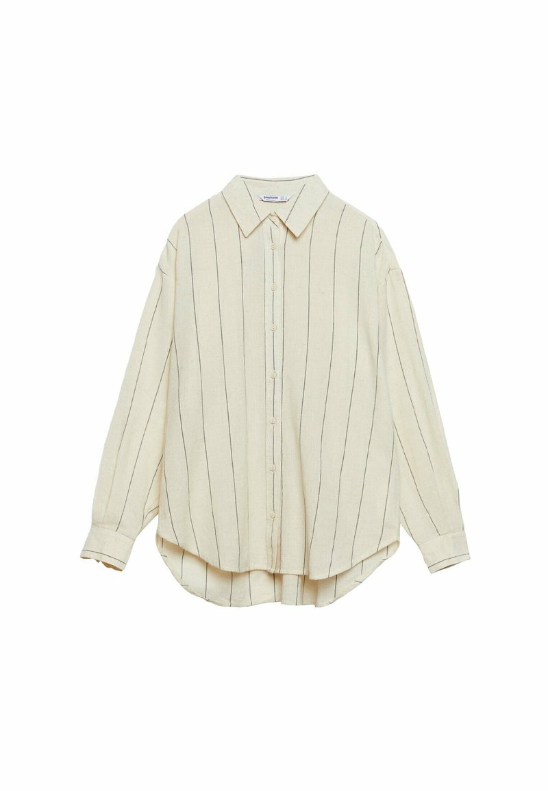 Damen Hemdblusen | Stradivarius Hemdbluse beige - BK88882 Damen Hemdblusen | Stradivarius Hemdbluse beige - BK88882