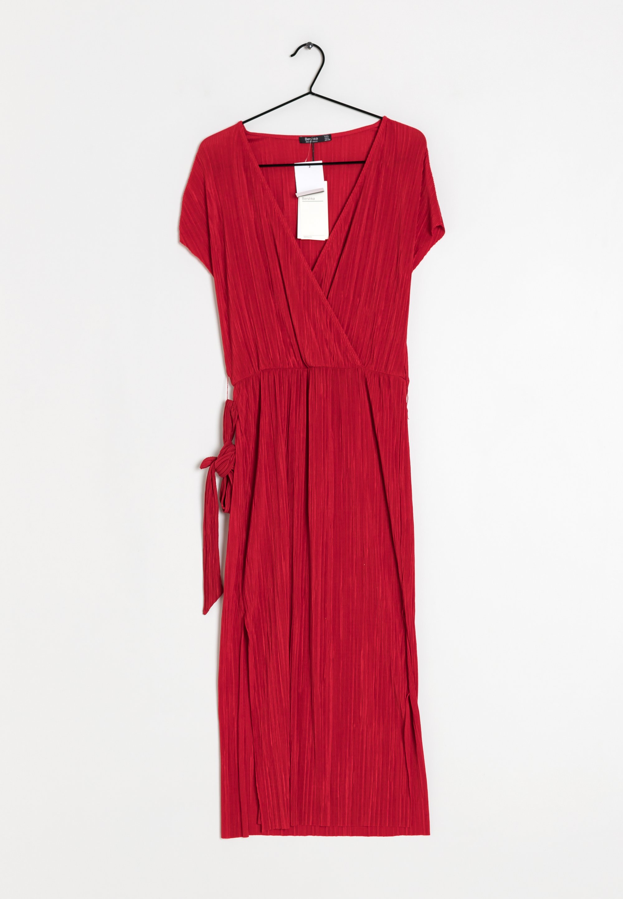 bershka pleated dress Bershka pleated tailored mini dress in black