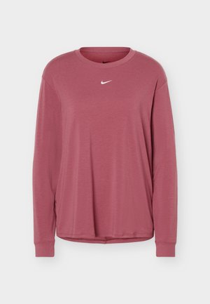 Nike Performance, ONE RELAXED TOP - Μπλούζα με μακριά μανίκια - pink smoke/white