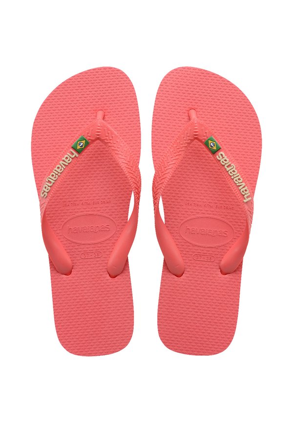 BRASIL LOGO UNISEX - Badesandale - tropical coral