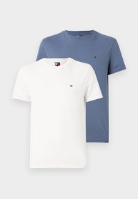 SLIM TEE 2 PACK - T-shirt basique - ecru/blue moment