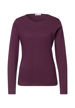 Street One, PLAIN BASIC LONG-SLEEVE TOP - T-shirt à manches longues - berry maroon