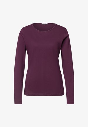 Street One, PLAIN BASIC LONG-SLEEVE TOP - T-shirt à manches longues - berry maroon
