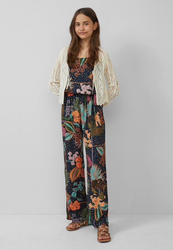 GEMUSTERTER AUS MIT BINDEGÜRTEL - Jumpsuit