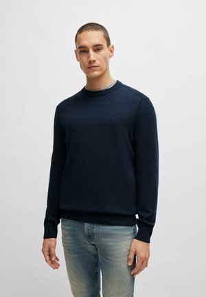 ASAC - Stickad tröja - dunkelblau vier