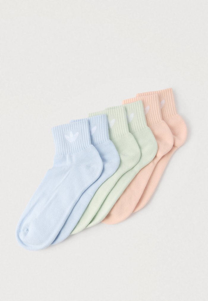 adidas MID ANKLE SCK 6 PACK UNISEX - Calcetines - blush pink/linen green/crystal sky