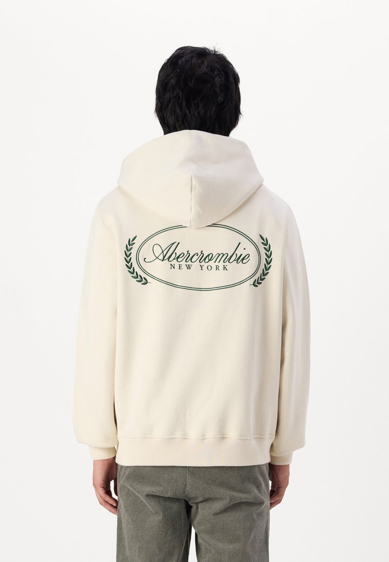 Abercrombie & Fitch SCRIPT LOGO - Felpa con cappuccio - birch