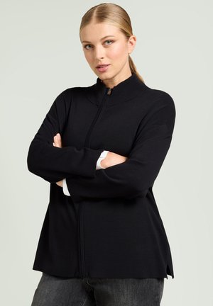 CON ZIP - Gilet - nero