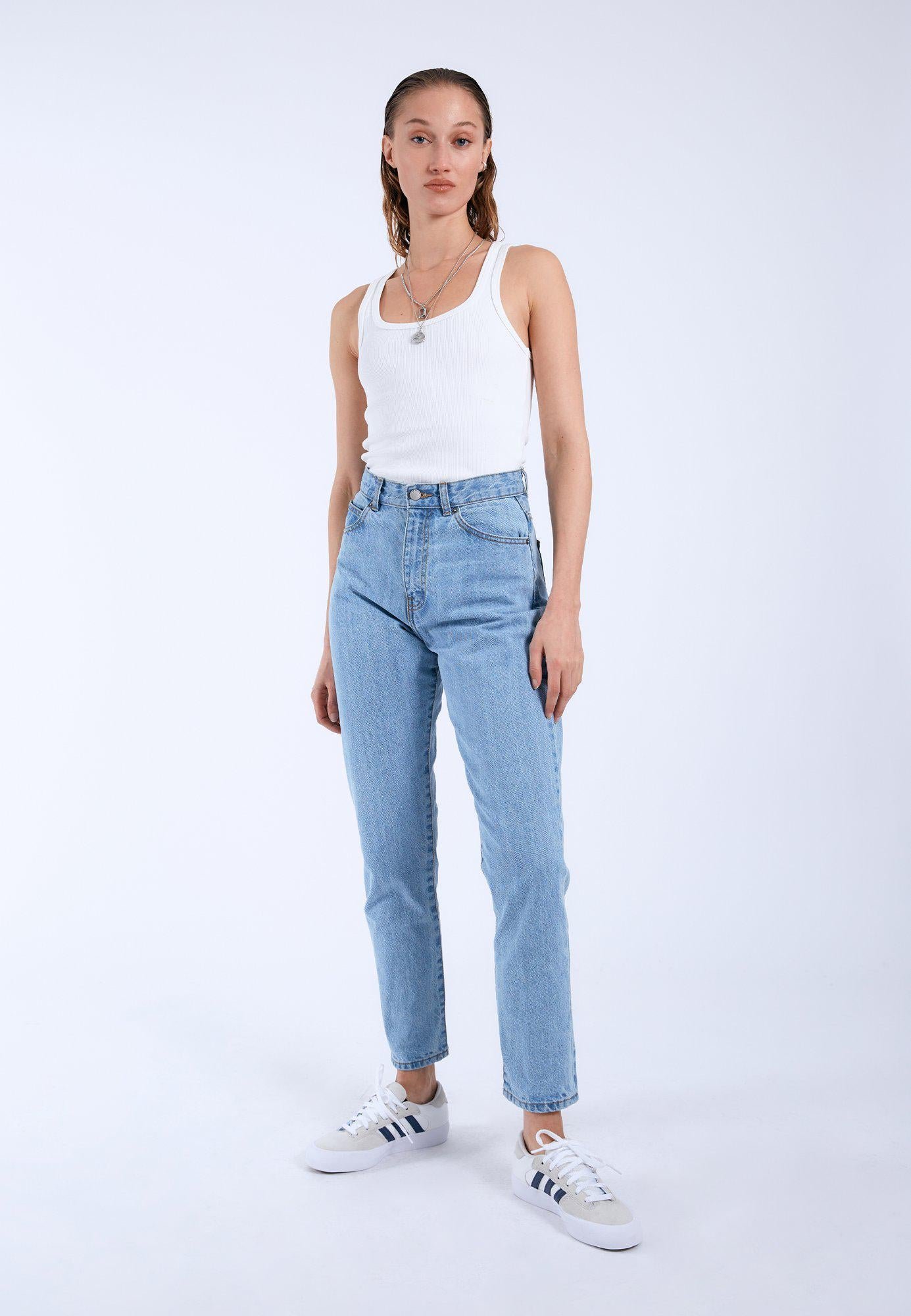 Dr.Denim NORA - Mom Jeans - light blue denim/light-blue denim - Zalando