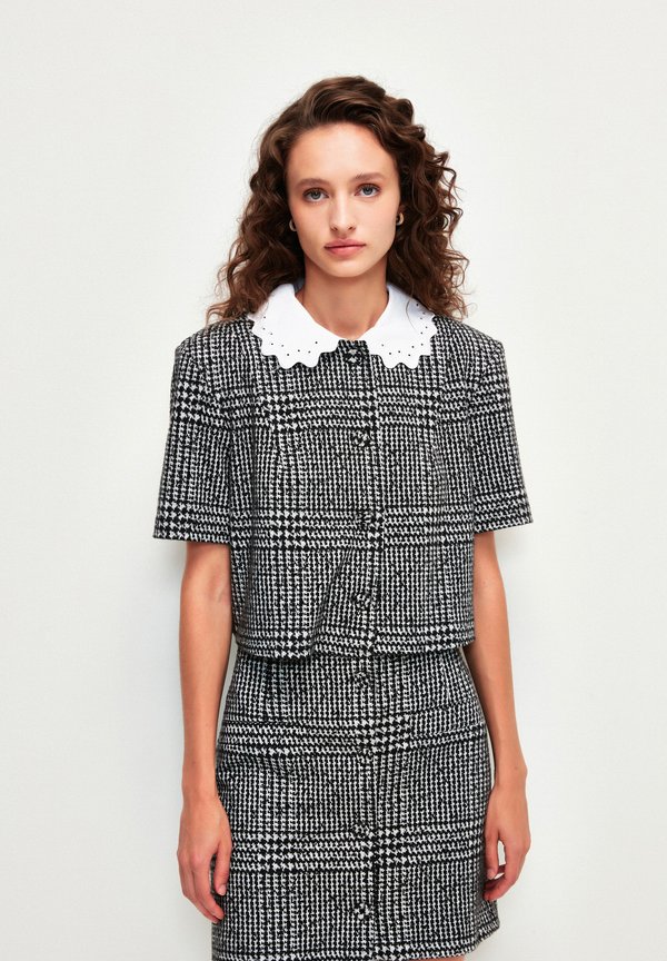 CROP  - Freizeitkleid - printed anthracite