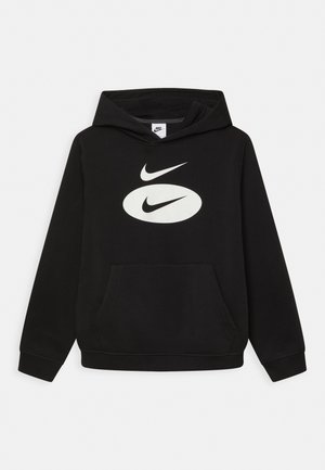 CORE HOODY UNISEX - Jersey con capucha - black/dkskgy/summit white