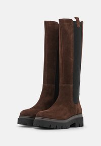 Tamaris Botas con plataforma - brown