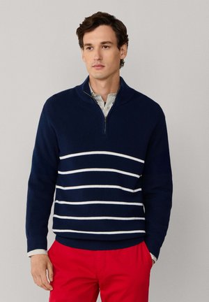 CO NAVAL STP HALFZIP - Jersey de punto - marine blue