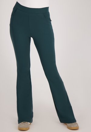 TRAVELSTOF FLARED  - Broek - groen