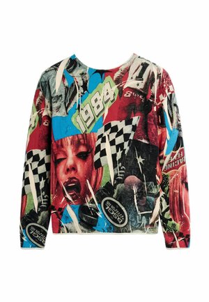 Desigual, COLLAGE PRINT SWEATER - Strickpullover - blue