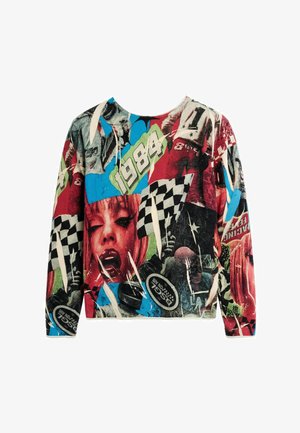 Desigual, COLLAGE PRINT SWEATER - Maglione - blue