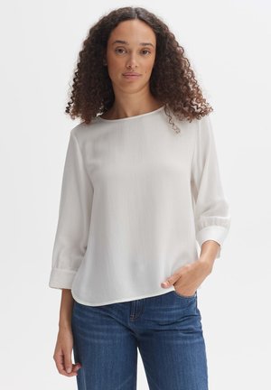 OPUS LANGARM FUKETA - Blouse - milk