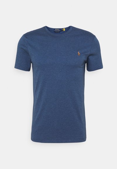 Polo Ralph Lauren CUSTOM SLIM FIT SOFT COTTON T-SHIRT - T-shirt básica - derby blue heather